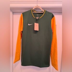 Men’s Small Nike Dri-FIT 1/4 Zip Up. Green and Yellow. Brand New with tags.